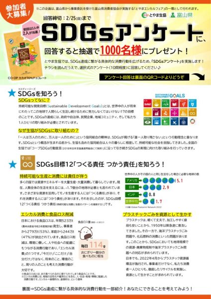 SDGsアンケートチラシのサムネイル