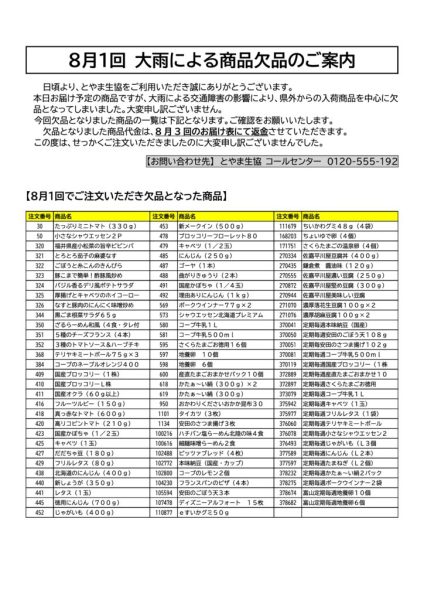 8月1回5曜日欠品リスト画像のサムネイル